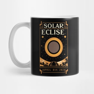 Total Solar Eclipse April 8th 2024- Art Deco style Mug